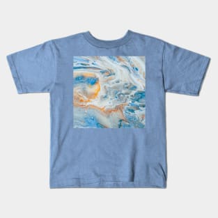 Summer Vibes Marble Waves Kids T-Shirt